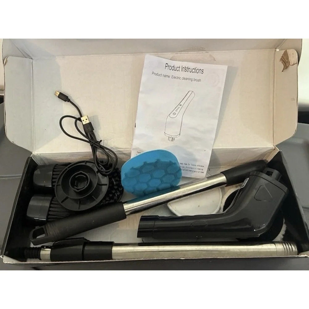 7 in 1 Electric Spin Scrubber Wireless Cleaning Brush w/7 Brushes (Home & Car)